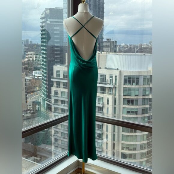 🆕 RAT & BOA 🧿 NWOT Gigi Slip Maxi Dress, Green - Sz S / US 4 - Picture 7 of 16